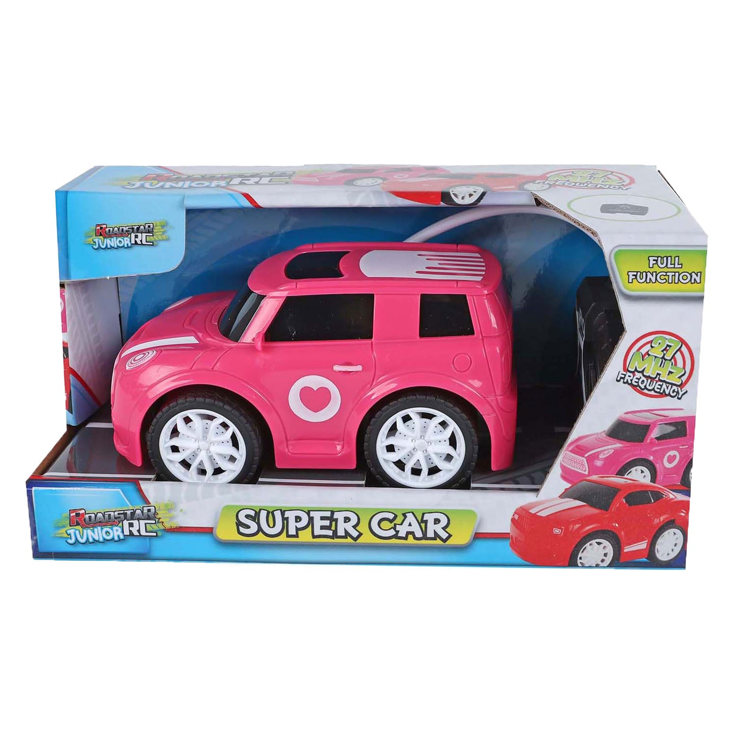 Roadstar rc auto 27mhz roze 13,5cm