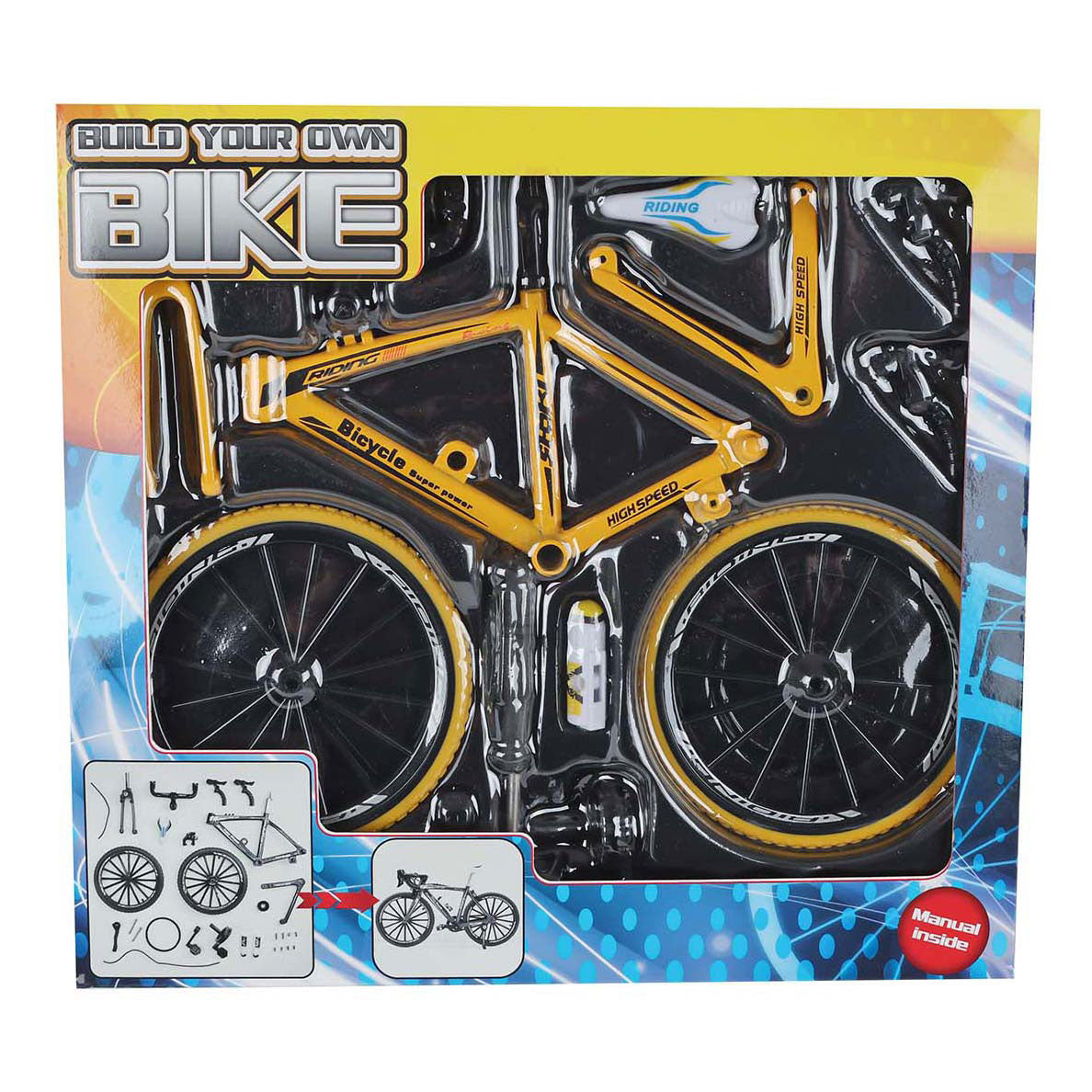 Racefiets die-cast bouwpakket, 19,5cm
