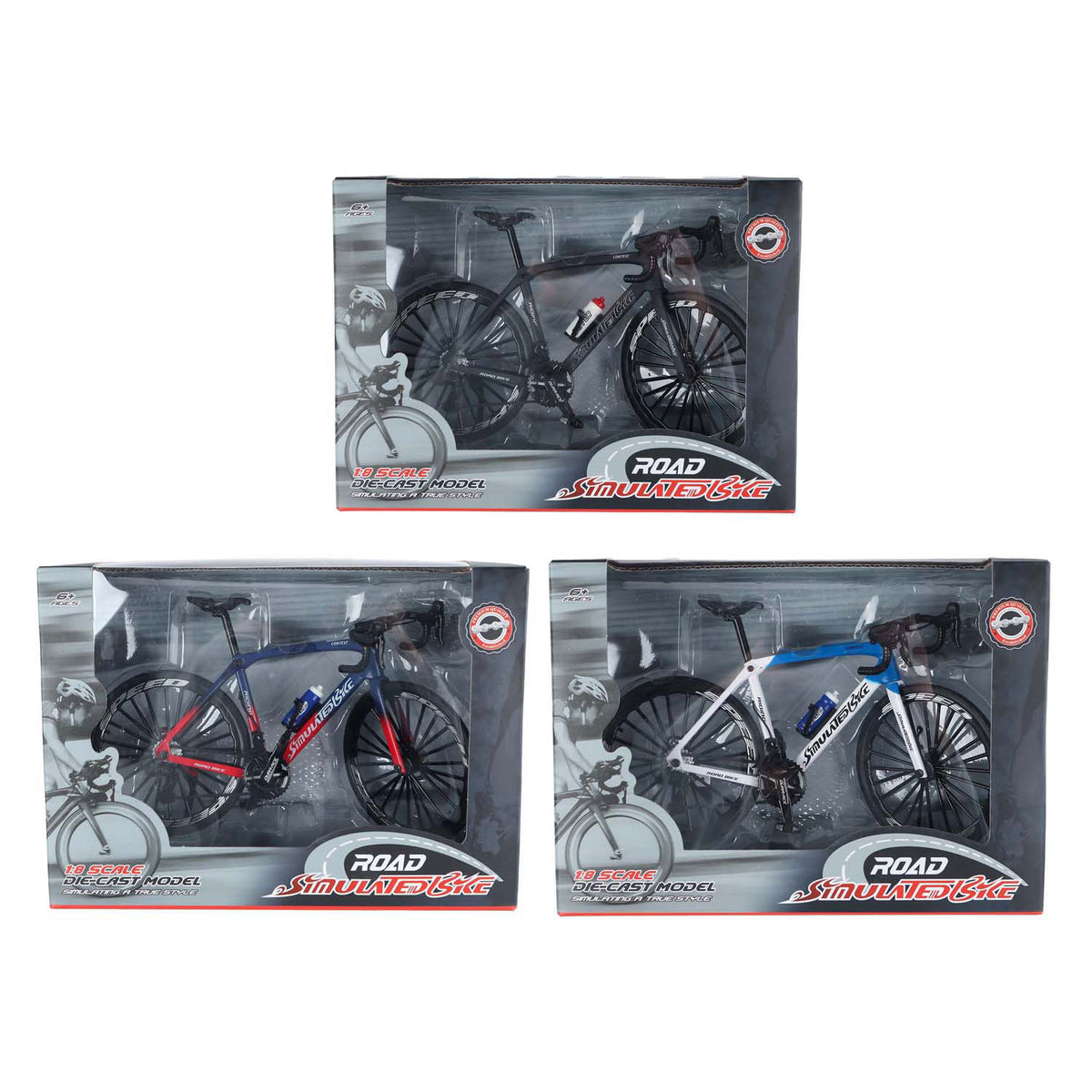 Racefiets die-cast kleur