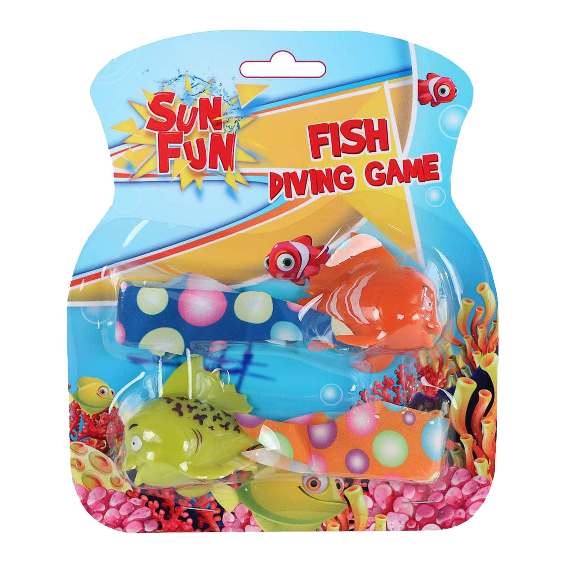 Sun fun duikspel vissen 2 stuks op kaart 2ass