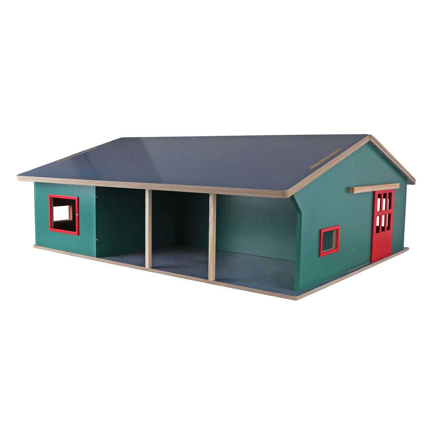 Kids globe loopstal met berging en weiland 1:32 75x68x28cm
