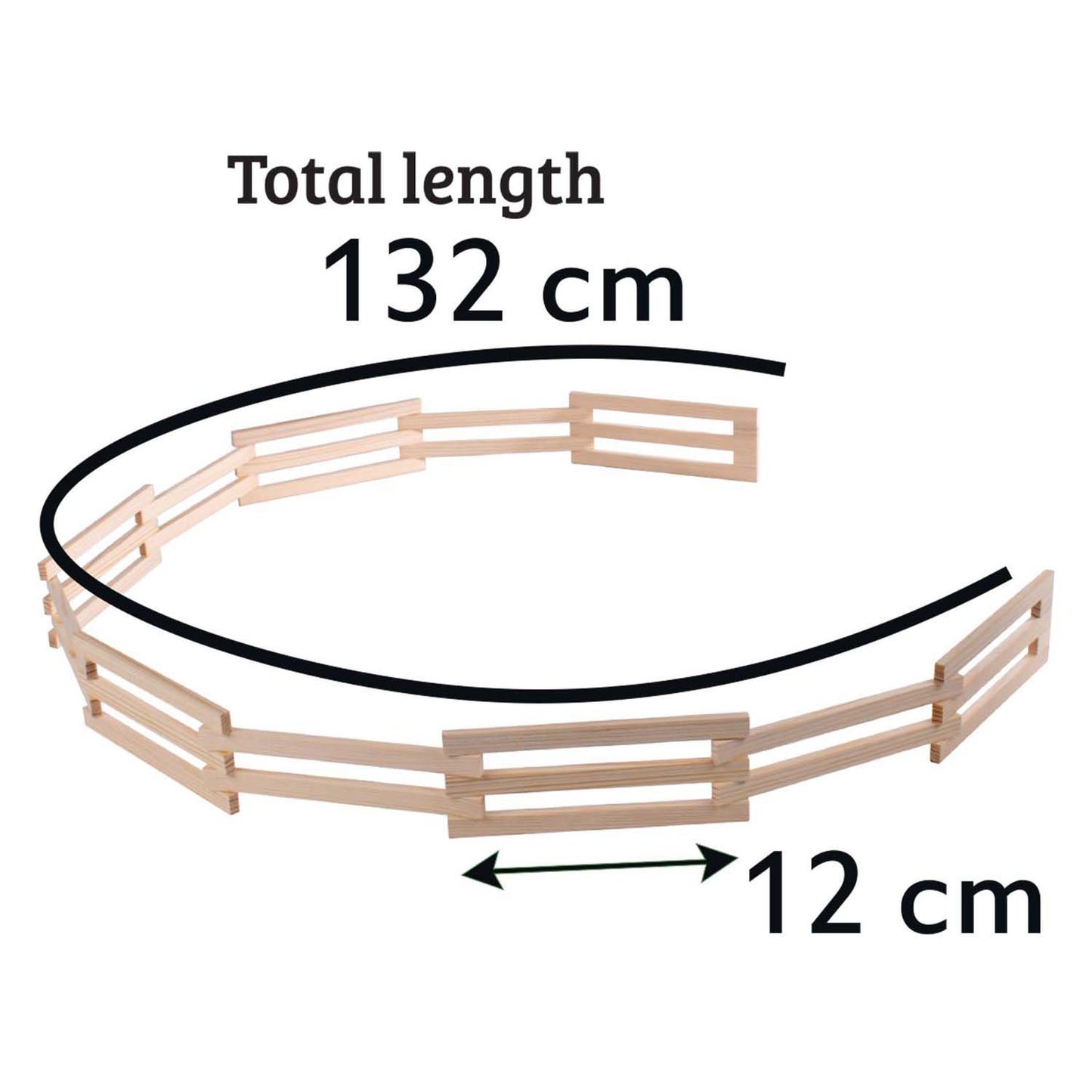 Kids globe houten omheining 1:32 132cm