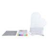 Glamour lichtbord hart met usb-aansluiting en 7 stiften, 16cm