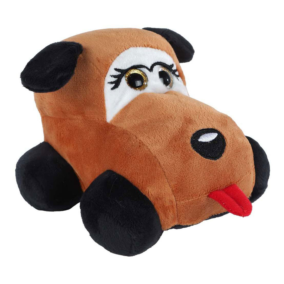 Mini club pluche dier auto knuffel speelgoed 15cm multi kleuren.