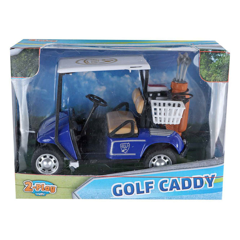 2-play golf caddy met golfclubs