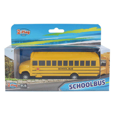 2-play amerikaanse schoolbus pull back - 14cm