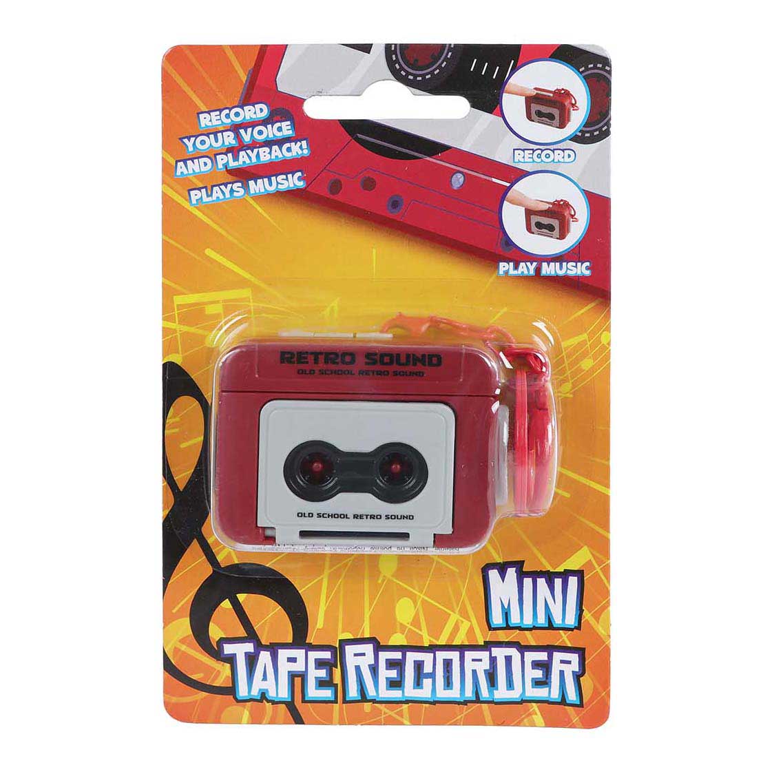 Sleutelhanger cassetterecorder