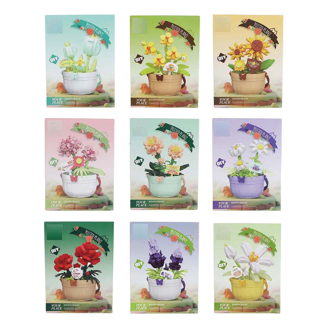 Bouwset plant in pot