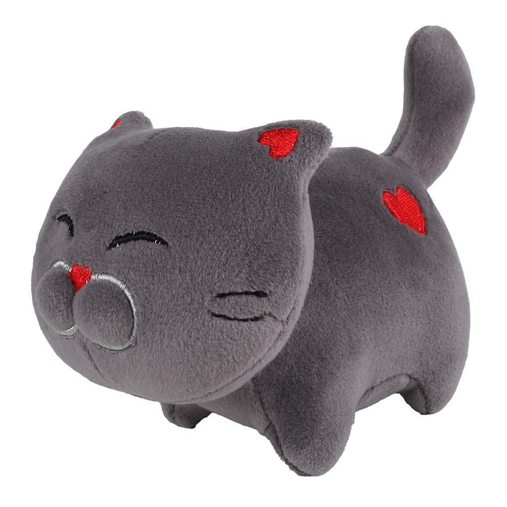 Take me home pluchen knuffelpoes met hartje - 16cm