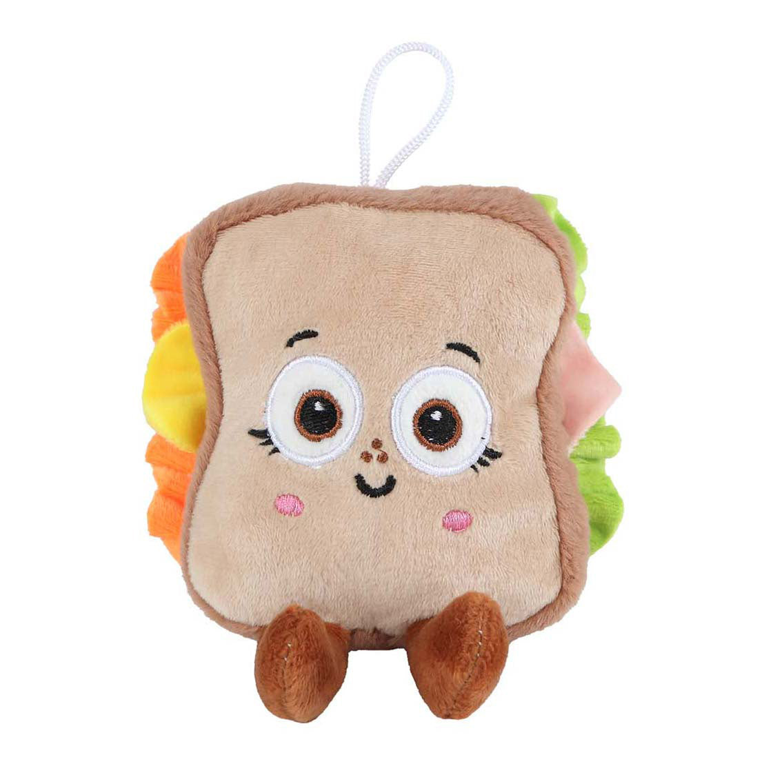 Fluffy menu food pluchen knuffeltje - 13cm