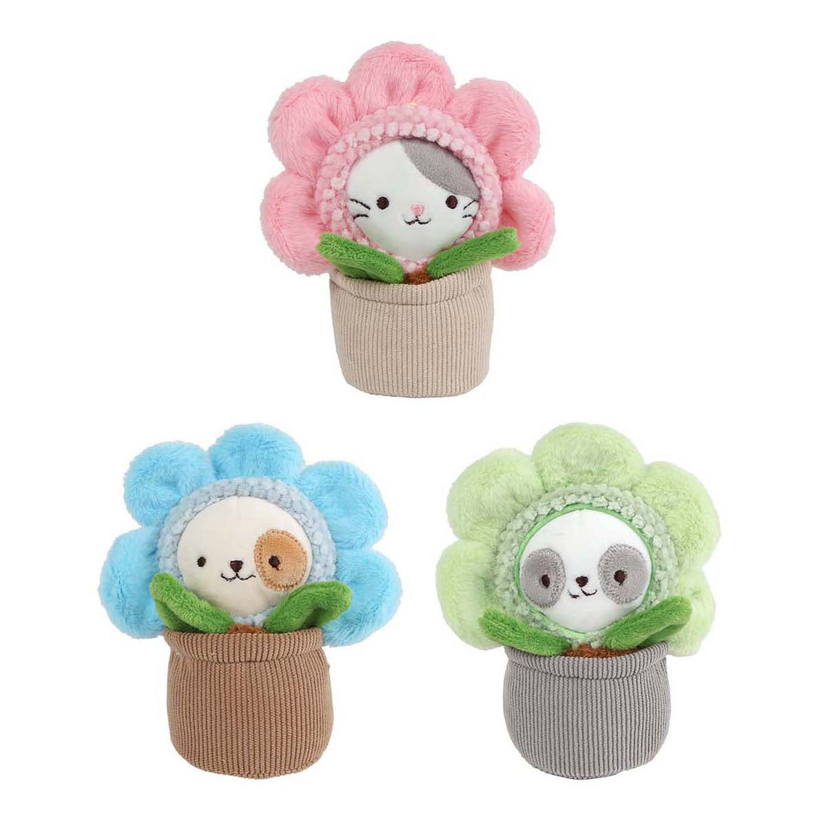 Take me home poes in pot pluche - 16cm