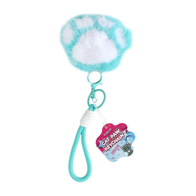 Glamour fluffy sleutelhanger kattenpootje