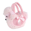 Take me home poedel in tas roze - 33x30cm