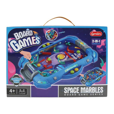 Pinball flipperkast space marbles 2in1 - 33,5x24,5cm
