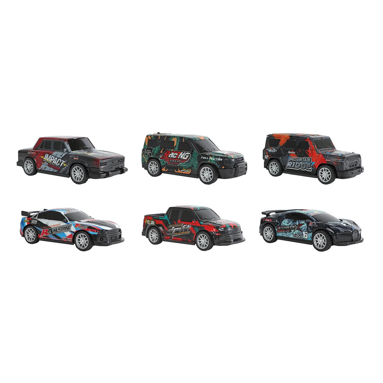 Roadblasters bots- en crashauto pull back - 12 cm