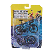 Metalen racefiets met reservewielen - 10cm - afbeelding 3