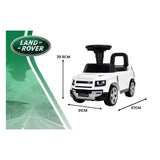 Land rover loopauto wit met geluid - 67 cm - afbeelding 2
