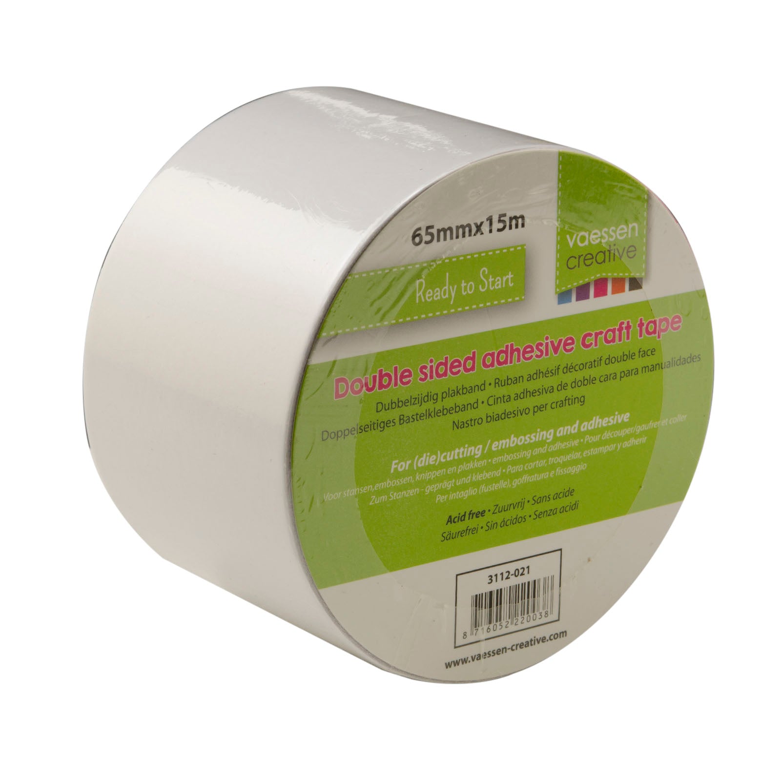 Vaessen creative • dubbelzijdige tape 65mmx15m