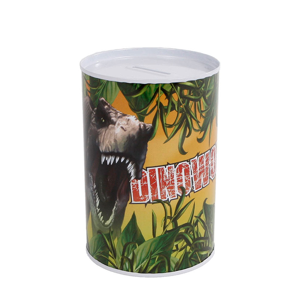 Spaarpot dinoworld metaal