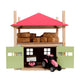 Kids globe houten hooiberg met berging 1:32 - roze