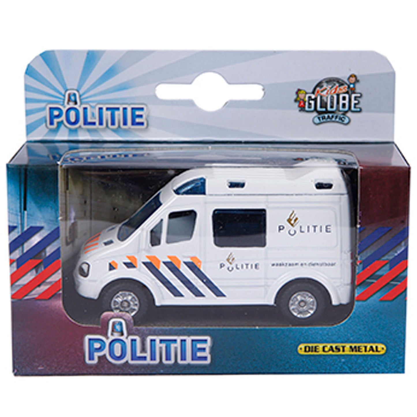 Kids Globe Die-cast Politieauto NL, 8cm