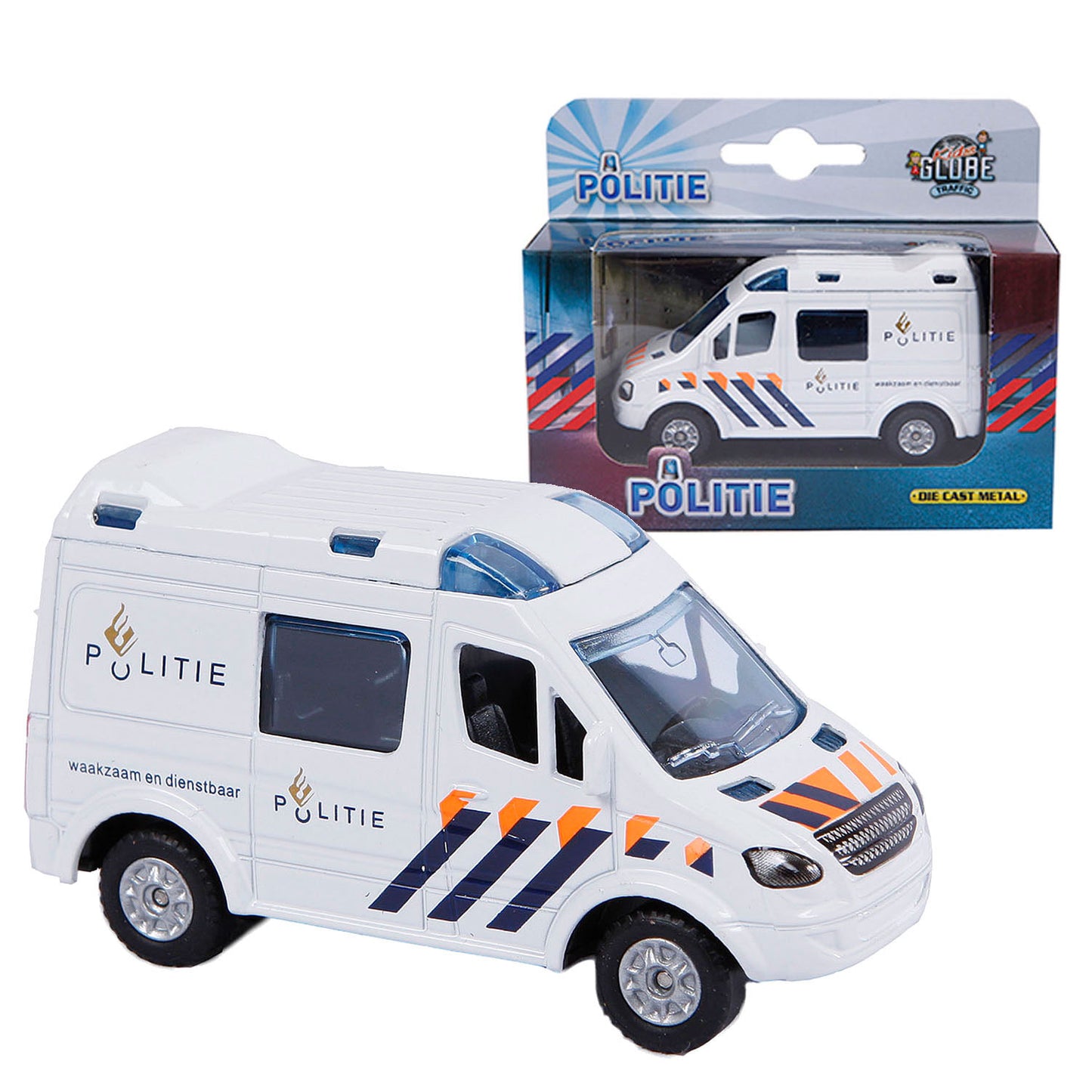 Kids globe die-cast politieauto nl