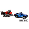 Kids globe terreinwagen met aanhanger en shovel, 30cm