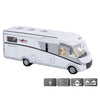 Kids globe die-cast carthago camper met licht, 16cm