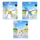 2-play die-cast pull back vliegtuig, 14cm - afbeelding 1
