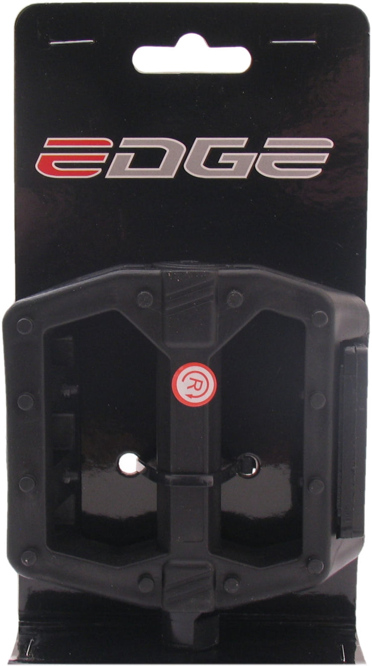 Edge pedaalset bmx breed kunststof zwart