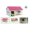 Kids globe paardenstal roze met 2 boxen en berging 1:32