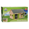 Kids globe paardenstal met 2 boxen en berging 1:32