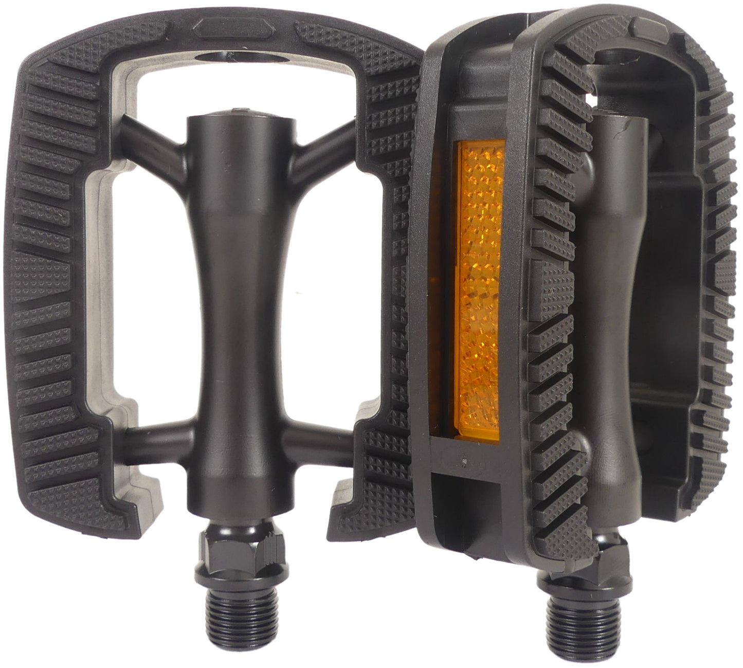 Marwi pedaalset sp-821 met aluminium huis - anti slip - mat zwart (werkplaatsverpakking)