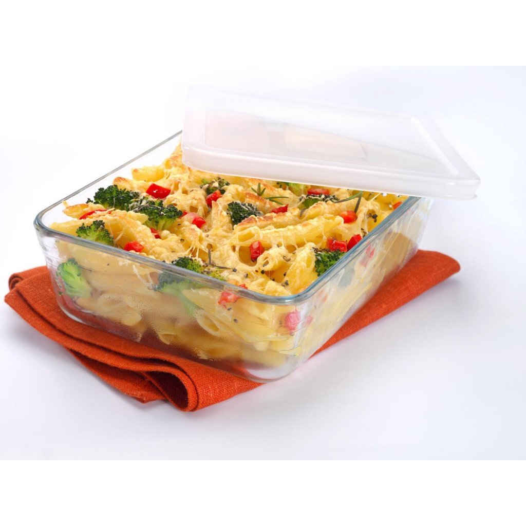 Pyrex schaal met kunststof deksel 0.8l
