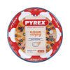 Pyrex bakvorm rond rechte rand 25cm glas