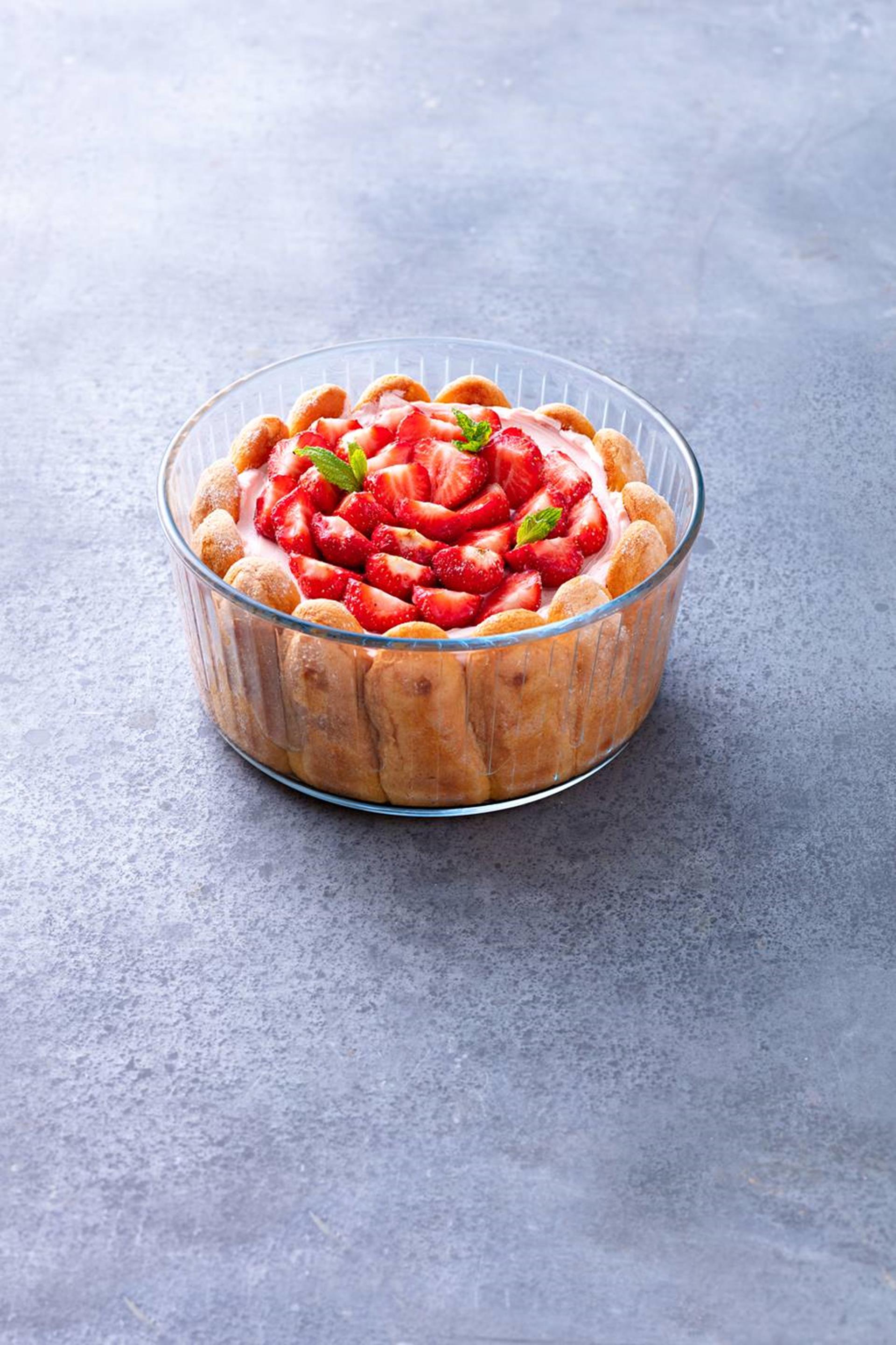 Pyrex souffle vorm glas 21cm