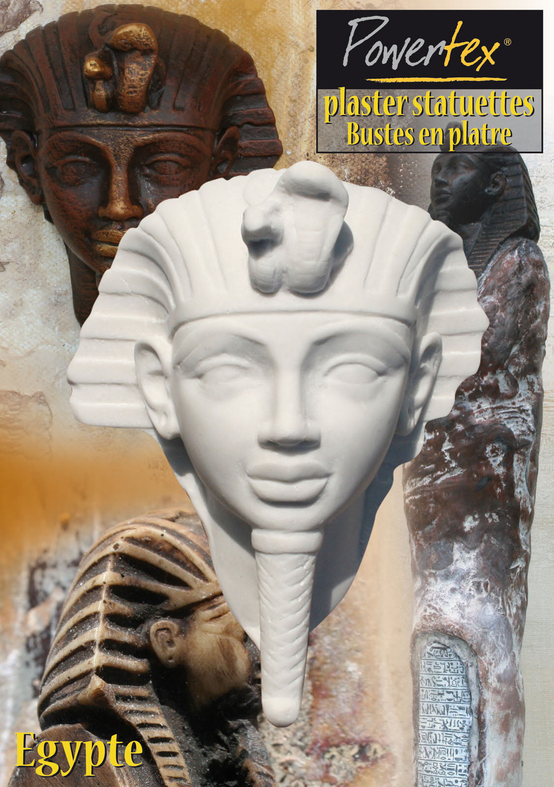 Powertex • egyptian toetanchamon half 12cm