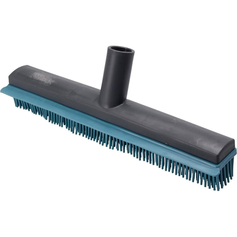Schrobbezem siliconen 31cm zwart blauw