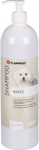 Flamingo hondenshampoo witte vacht – 1l – verzorgend hydraterend – vachtverzorging