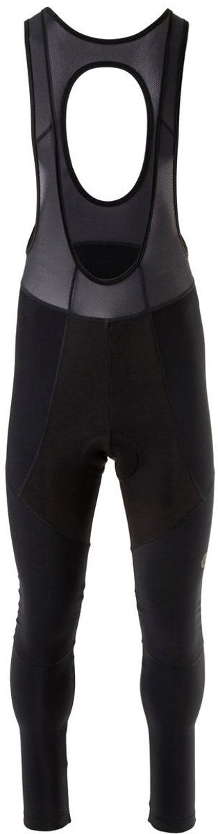 Agu prime bibtight - heren fietsbroek - wielrenbroek met zeem - winddicht - reflecterend - siliconen gripper - zwart - l