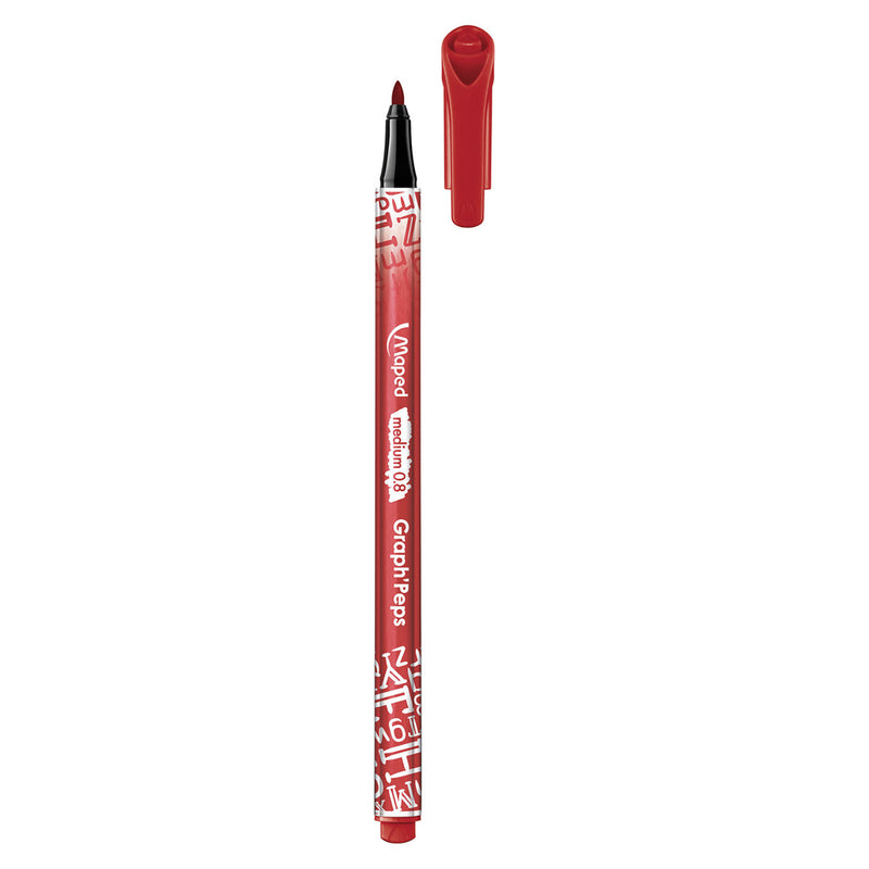 Maped graph rsquo;peps fijnlijners 12 kleuren 0.8 mm