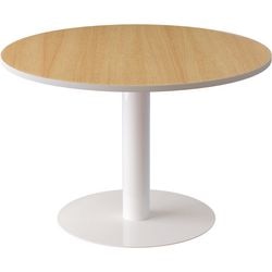 Ronde tafel meet powered by paperflow easyoffice melamine, staal beuken