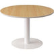 Ronde tafel meet powered by paperflow easyoffice melamine, staal beuken