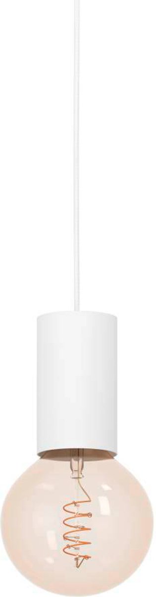 Eglo pozueta 1 hanglamp - e27 - ø 6,5 cm - wit - staal