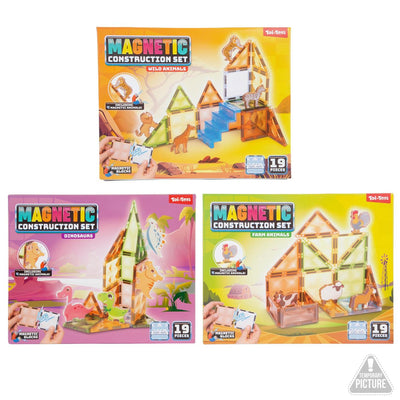 Toi-toys magneetpanelen met dieren 19-delig