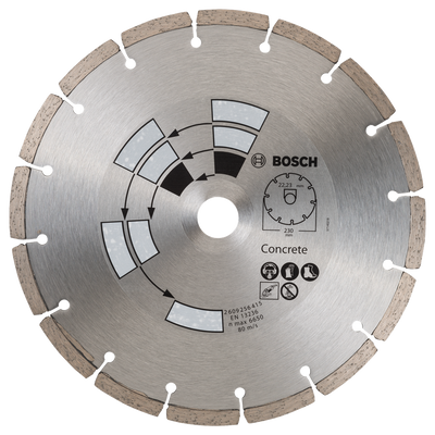 Bosch accessoires diamantdoorslijpschijf beton | 230 mm - 2609256415