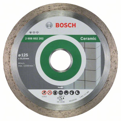 Bosch accessoires diamantdoorslijpschijf standard for ceramic 125 x 22,23 x 1,6 x 7 mm 1st - 2608602202
