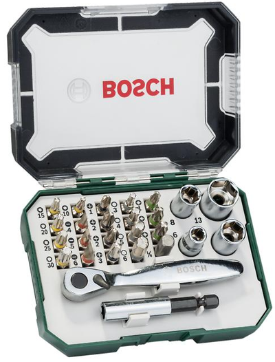 Bosch accessoires mini ratelschroefbitset | extra hard dhz | 26-delig - 2607017563