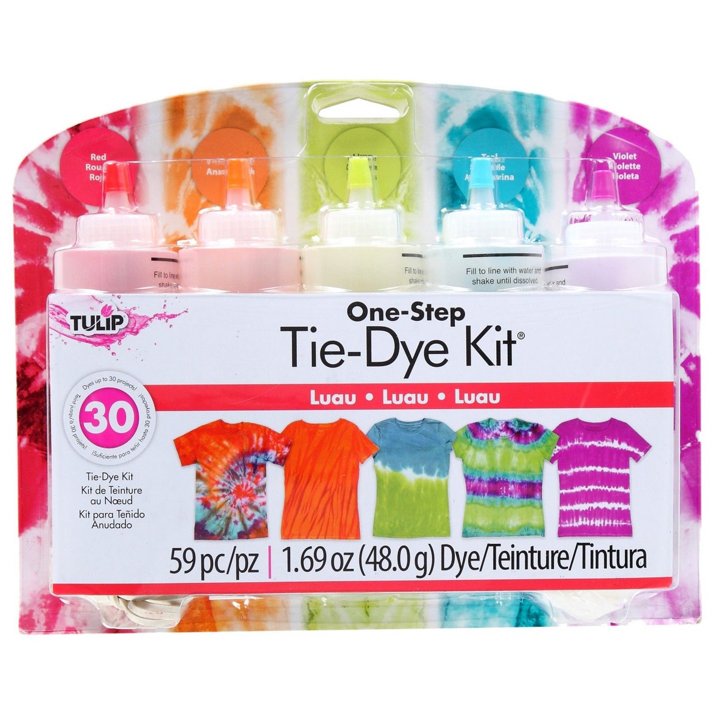 Tulip one-step tie dye tulip • tie-dye kit 5 kleuren luau