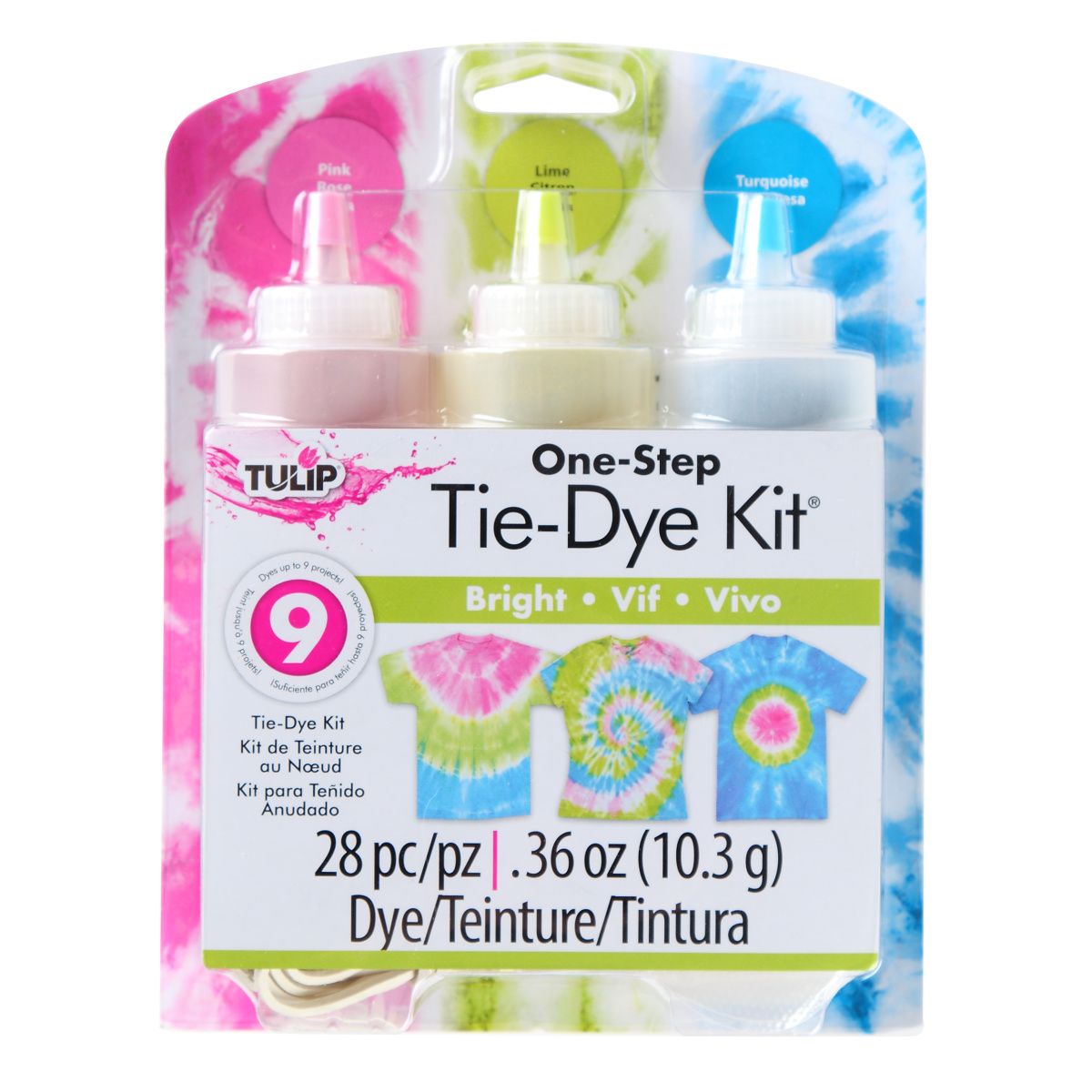 Tulip one-step tie dye tulip • tie-dye kit 3 kleuren brights